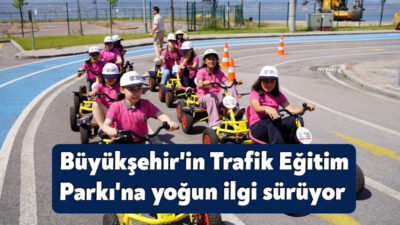 Kocaeli Büyükşehir Belediyesi’nin çocukların trafik kurallarını en doğru şekilde öğrenmesi
