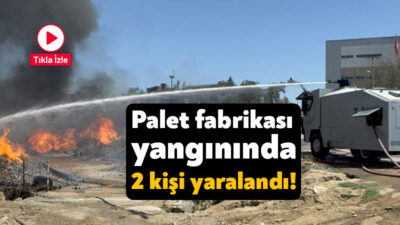 Kocaeli'nin Çayırova ilçesinde bir palet fabrikasında başlayan yangın uzun süren