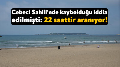 Kocaeli'nin Kandıra ilçesinde denize girdikten sonra kaybolduğu iddia edilen genci