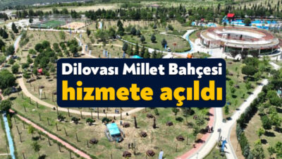 218 bin metrekarelik alanda inşa edilen Dilovası Millet Bahçesi;