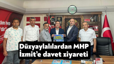 Gölköy Düzyaylalılar Derneği, MHP İzmit İlçe Başkanlığına ziyarette bulunarak 15.