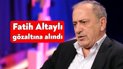 Son dakika gelişmesine göre gazeteci Fatih Altaylı gözaltına alındı. Fatih