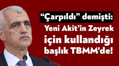 DEM Parti Kocaeli Milletvekili Ömer Faruk Gergerlioğlu, Yeni Akit Gazetesi’nin