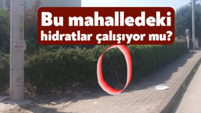 Gölcük’ün Atatürk Mahallesi’nde yer alan yangın hidratları mahalle sakinlerinin endişelenmesine