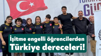 Kocaeli Karamürsel Ahmet Gazanfer Bilge İşitme Engelliler Ortaokulu öğrencileri, masa