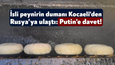 Kocaeli'de Çerkes kültürünün eşsiz lezzeti isli peynir, sabahlara kadar süren