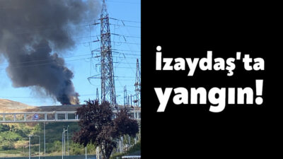 İzmit Alikahya'da bulunan İzaydaş'ta henüz bilinmeyen bir nedenden yangın çıktı.