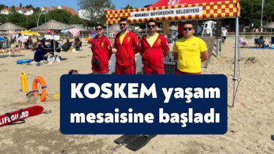 Kocaeli İtfaiyesine bağlı KOSKEM, bu yıl da 13 plajda 165