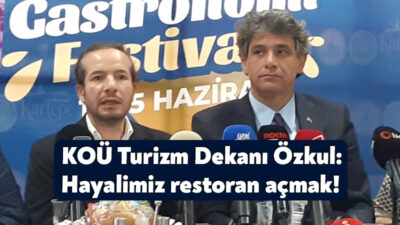 Kartepe Belediyesi ile Kocaeli Üniversitesi’nin düzenleyeceği gastronomi festivali öncesinde konuşan