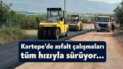 Kartepe Belediyesi Fen İşleri Müdürlüğü ekipleri, ilçede yol konforunu artırmaya