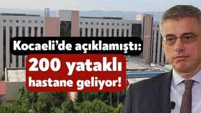 Mayıs ayında Kocaeli’ye gelen Sağlık Bakanı Kemal Memişoğlu, Derince’deki hastanenin