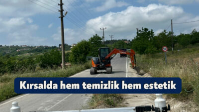 Kocaeli Büyükşehir Belediyesi ekipleri Kandıra ve Kartepe ilçesindeki yol kenarlarında