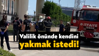 Kocaeli'nin İzmit ilçesinde üstüne benzin dökerek intihar etmeye teşebbüs eden