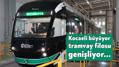 Kocaeli Büyükşehir Belediyesi, şehir içi ulaşımı rahatlatmak amacıyla tramvay filosunu