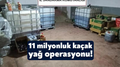 Kocaeli'de atık yağları sahte markalarla piyasaya süren şahıslara yönelik operasyonda,