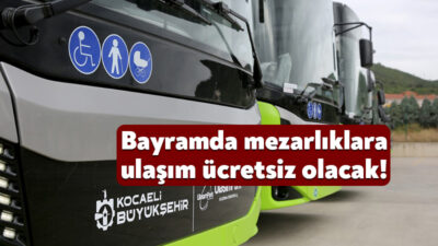 Kocaeli Büyükşehir Belediyesi, Kurban Bayramı’nda Asri Mezarlık, Bağçeşme Mezarlığı ve