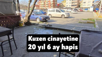 Kocaeli'nin Gölcük ilçesindeki çay ocağında kuzeni Muzaffer Ece'yi öldüren sanık,