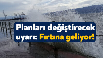 Meteoroloji Genel Müdürlüğü’nün yaptığı açıklamaya göre, Kocaeli’de yarın öğle saatlerinden