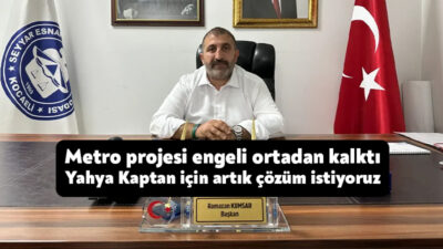 Kocaeli Seyyar Esnafı ve Pazarcılar Odası Başkanı Ramazan Kumsar, kamuoyuna