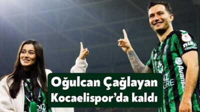 Yeni sezonda Süper Lig’de mücadele edecek olan Kocaelispor’da Oğulcan Çağlayan