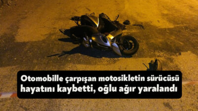 Kocaeli'nin Gölcük ilçesinde otomobille çarpışan motosikletin sürücüsü hayatını kaybederken, 8