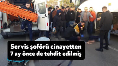 Kocaeli'nin Körfez ilçesinde servis şoförü Yılmaz Sınıksaran'ı tabancayla başından vurarak