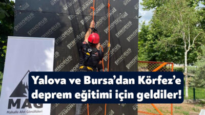 Kocaeli'de deprem bilincini artırmak amacıyla düzenlenen eğitime arama kurtarmadan ilkyardıma