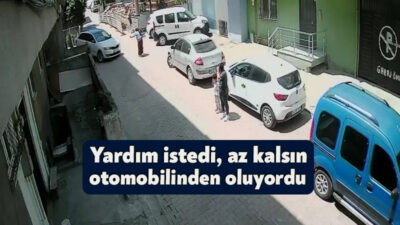 Kocaeli'nin Darıca ilçesinde kadın sürücü geri gelmek için yoldan geçen