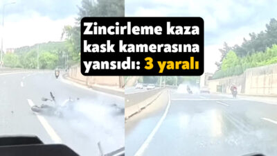 Kocaeli D130 Karayolu'nda meydana gelen zincirleme trafik kazasında 3 kişi
