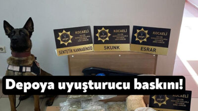 Kocaeli'nin Karamürsel ilçesinde bir depoya düzenlenen operasyonda 9 bin 900
