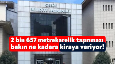 Gebze Belediyesi, Balçık Mahallesi’nde yer alan bir adet taşınmazını ihale
