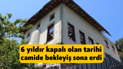 Kocaeli'nin İzmit ilçesindeki tarihi Hacı Ayvaz Camisi'nde, ağır hasarlı olduğu
