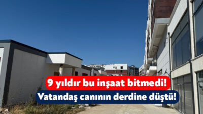 Başiskele’nin Galip Erenoğlu Caddesi üzerinde yer alan inşaatın 9 yıldır