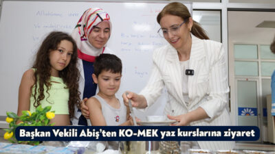 Kocaeli Büyükşehir Belediyesi Başkan Vekili Berna Abiş, KO-MEK yaz kurslarını