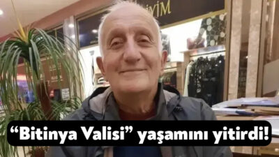 Kamuoyunda “Bitinya Valisi” olarak tanınan ÇEKÜL Vakfı Kocaeli eski Başkanı