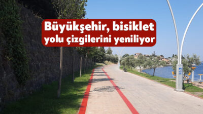 Kocaeli Büyükşehir Belediyesi, bisiklet yollarını daha güvenli ve konforlu hale