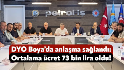 Dilovası’nda faaliyetlerini sürdüren DYO Boya Fabrikası’nda 43 gündür devam eden