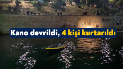 Kocaeli'nin Darıca ilçesinde kano ile denize açılan ve alabora olması