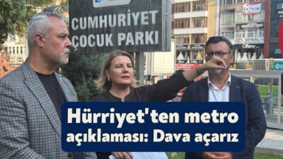 İzmit Belediye Başkanı Fatma Kaplan Hürriyet, Cumhuriyet Parkı’nda yaptığı açıklamada