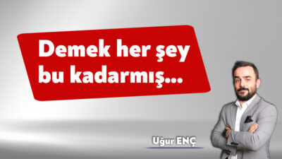 Yaklaşık bir hafta önce hemen her şey benim için normaldi.