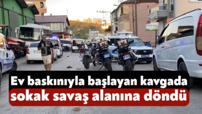 Kocaeli'nin İzmit ilçesinde bir ailenin aralarında husumet bulunan ailenin evini