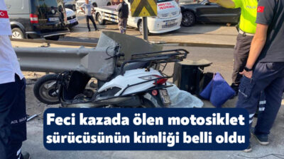 Kocaeli'nin Körfez ilçesinde bariyere çarparak hayatını kaybeden motosikletin sürücüsünün Kerem