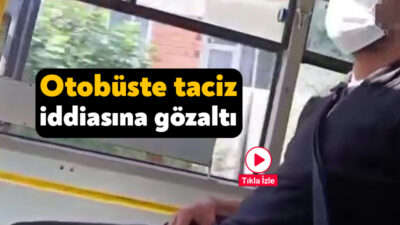 Kocaeli'nin Gebze ilçesinde otobüste bir kadına tacizde bulunduğu iddia edilen