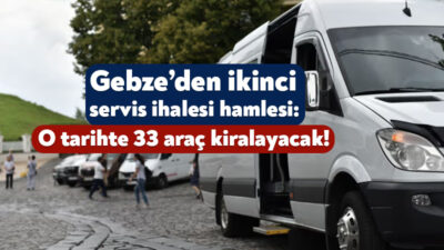 Kocaeli’deki taşımalı eğitime yönelik olarak ihale süreçleri devam ediyor. Eylül