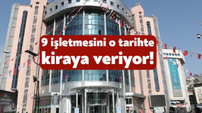 İzmit Belediyesi 9 adet işletmesini kiraya vermek için ihaleye çıkacak.