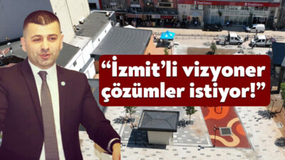 İYİ Parti İzmit İlçe Başkanı Haluk Tamyüksel, İzmit merkezde eski
