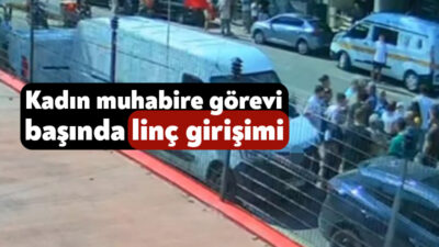 Kocaeli'nin İzmit ilçesinde görevini yapan kadın muhabire yönelik linç girişiminin