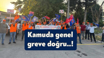 Kamu işçileri eylemlerine kararlılıkla devam ediyor. İşyeri terk etmeme ve