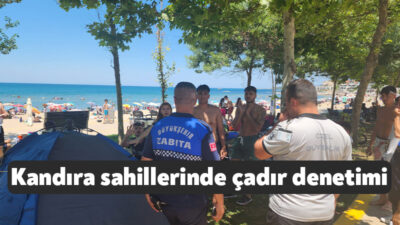 Kocaeli Büyükşehir Belediyesi Zabıta ve güvenlik ekipleri, Kandıra’daki Mavi Bayraklı