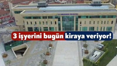Karamürsel Belediyesi Ereğli Mahallesi’nde yer alan 3 adet işyerini kiraya